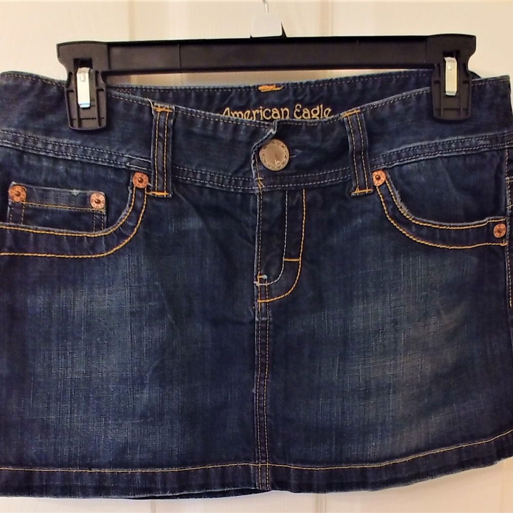 American Eagle Denim Mini Skirt Sz 8